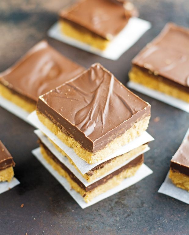 4 Ingredient Chocolate Peanut Butter Bars