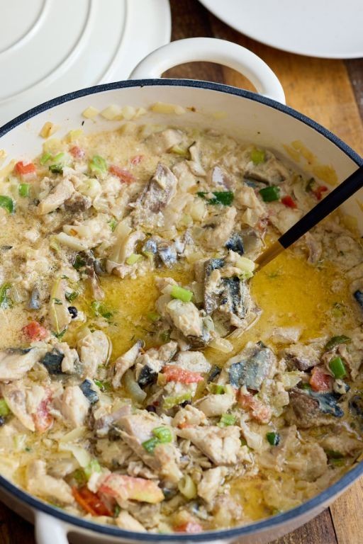 Ackee and Mackerel Rundown