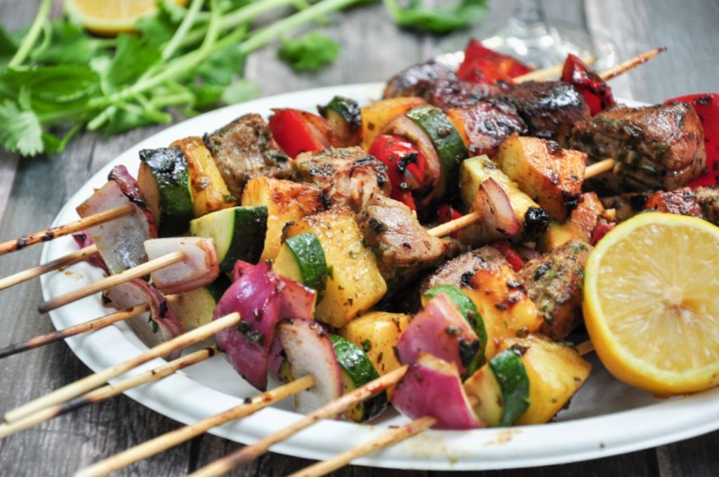Ahi Tuna Kebabs with Pineapple Glaze
