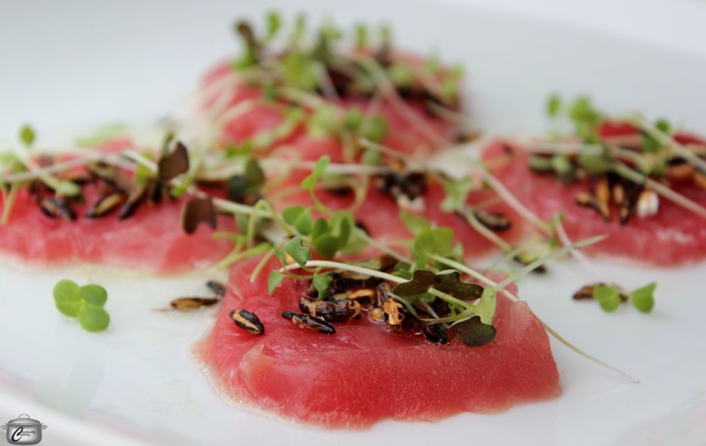 Ahi Tuna Sashimi with Truffle Oil