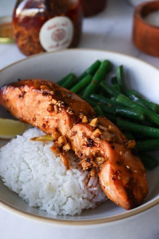 Air Fryer Asian Glazed Salmon
