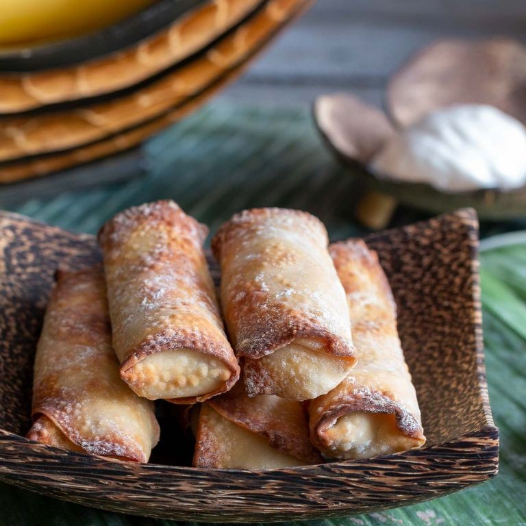 Air Fryer Banana Spring Rolls