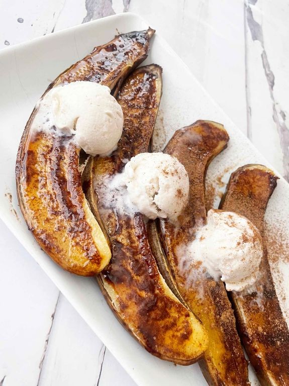 Air Fryer Bananas Foster