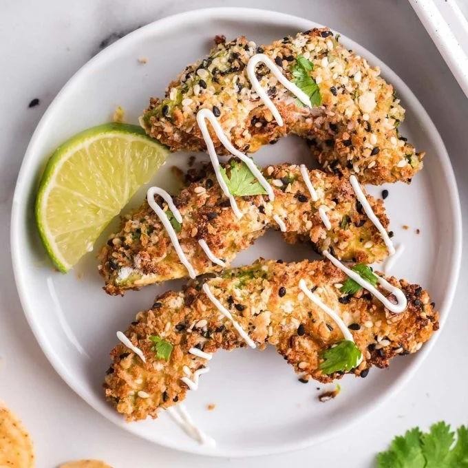 Air Fryer Everything Bagel Avocado Fries