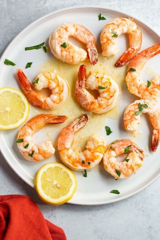 Air Fryer Garlic Butter Shrimp Skewers