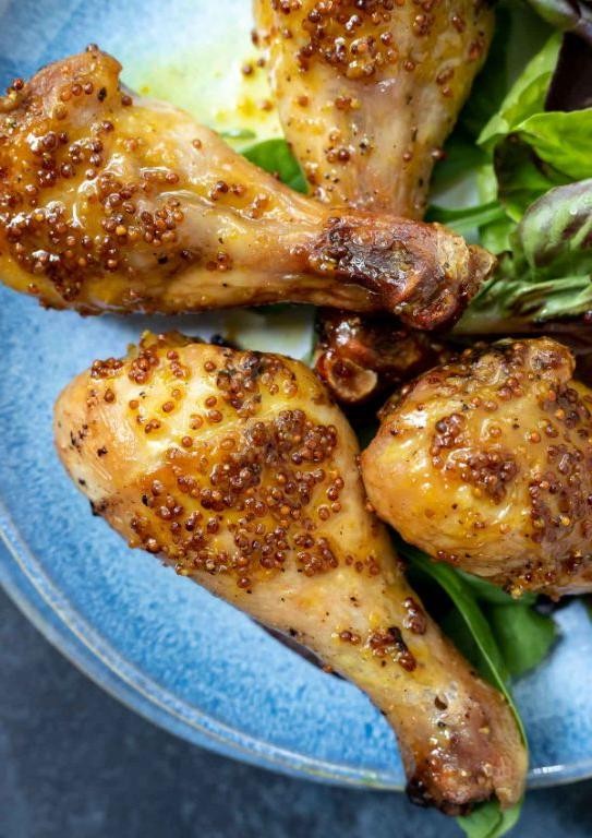 Air Fryer Honey Mustard Chicken Drumsticks