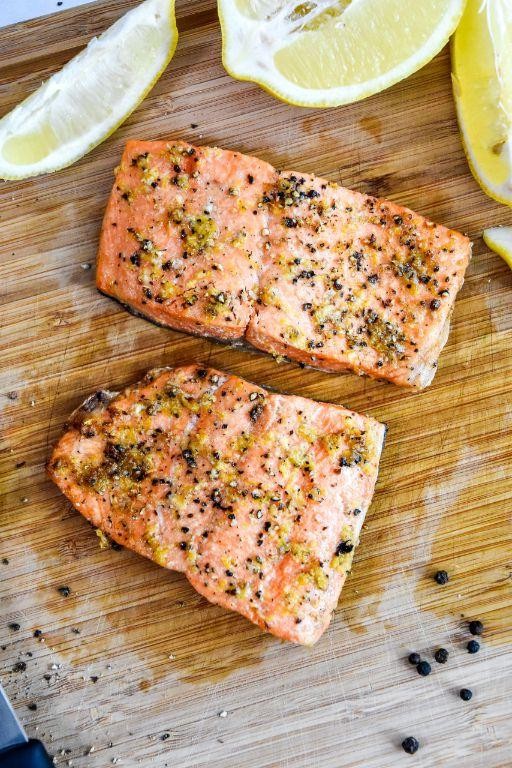 Air Fryer Lemon Pepper Salmon