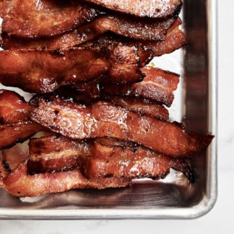 Air Fryer Maple Glazed Bacon