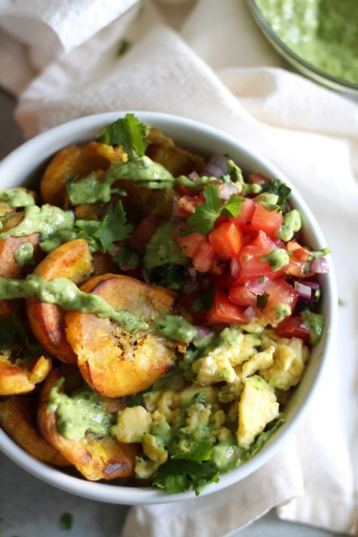 Air Fryer Plantain Breakfast Bowl