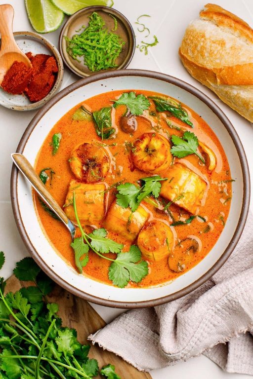 Air Fryer Plantain and Coconut Curry