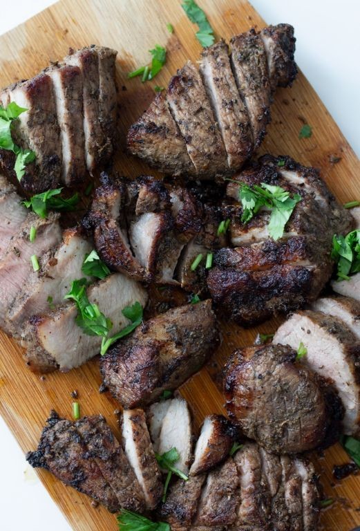 Air Fryer Plantain and Jerk Pork