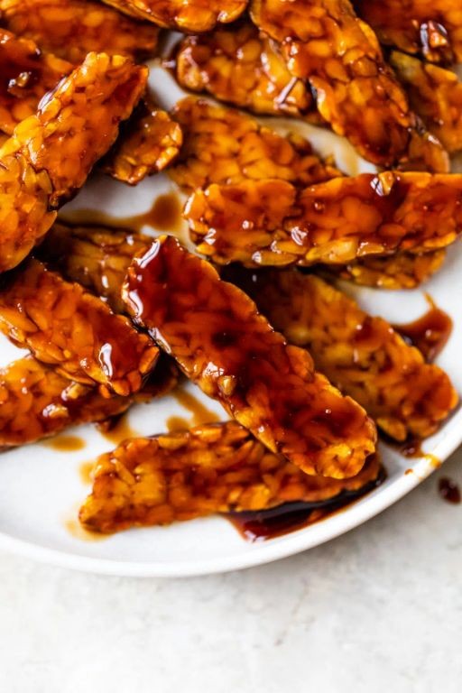 Air Fryer Teriyaki Tempeh Bites