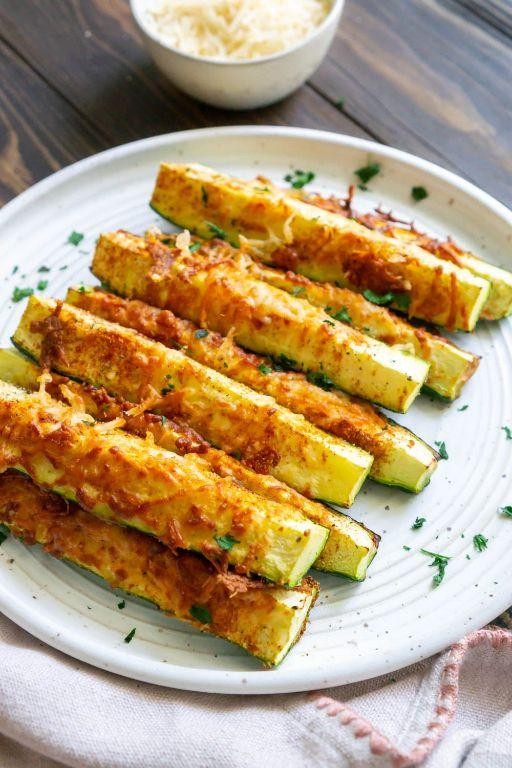 Air Fryer Zucchini Parmesan