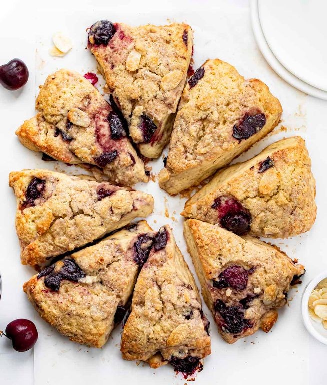 Almond Cherry Scones