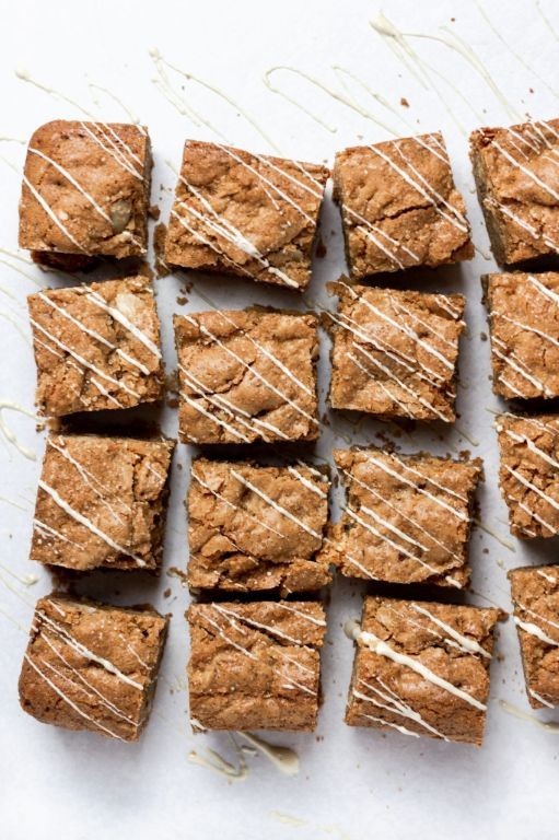 Almond and White Chocolate Blondies