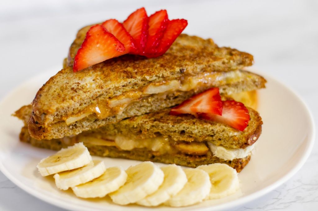 Apple Banana Stuffed French Toast