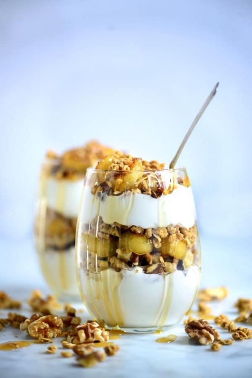 Apple Banana Yogurt Parfait
