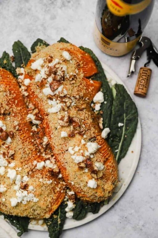 Apple Cider Glazed Hasselback Butternut Squash