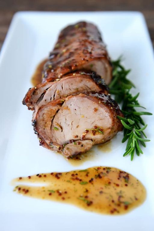 Apple Cider Glazed Pork Tenderloin