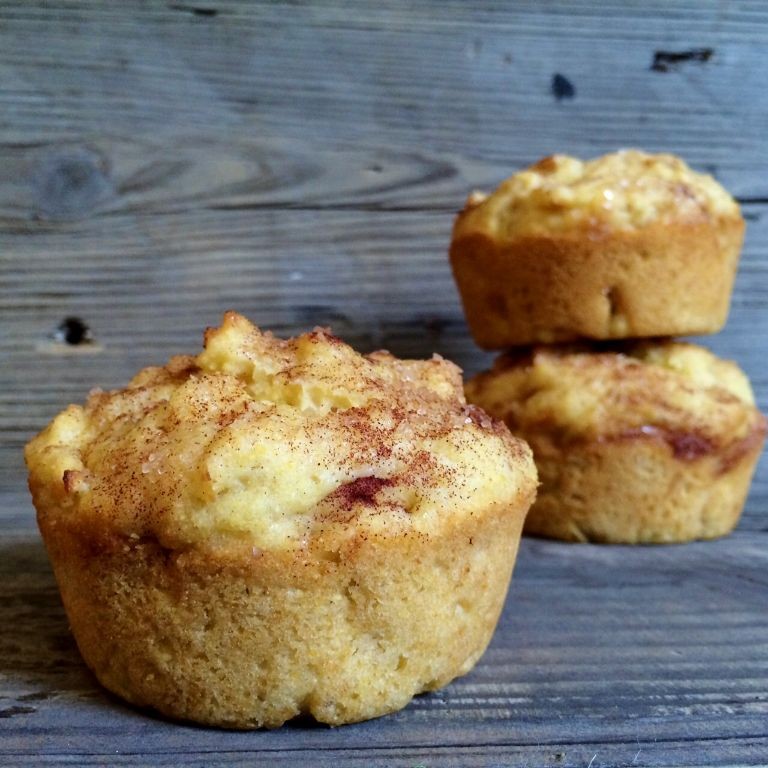 Apple Cinnamon Sweet Cornbread Muffins