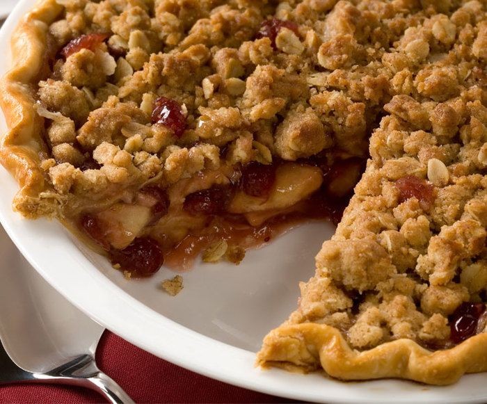 Apple Cranberry Pie with Cinnamon Streusel