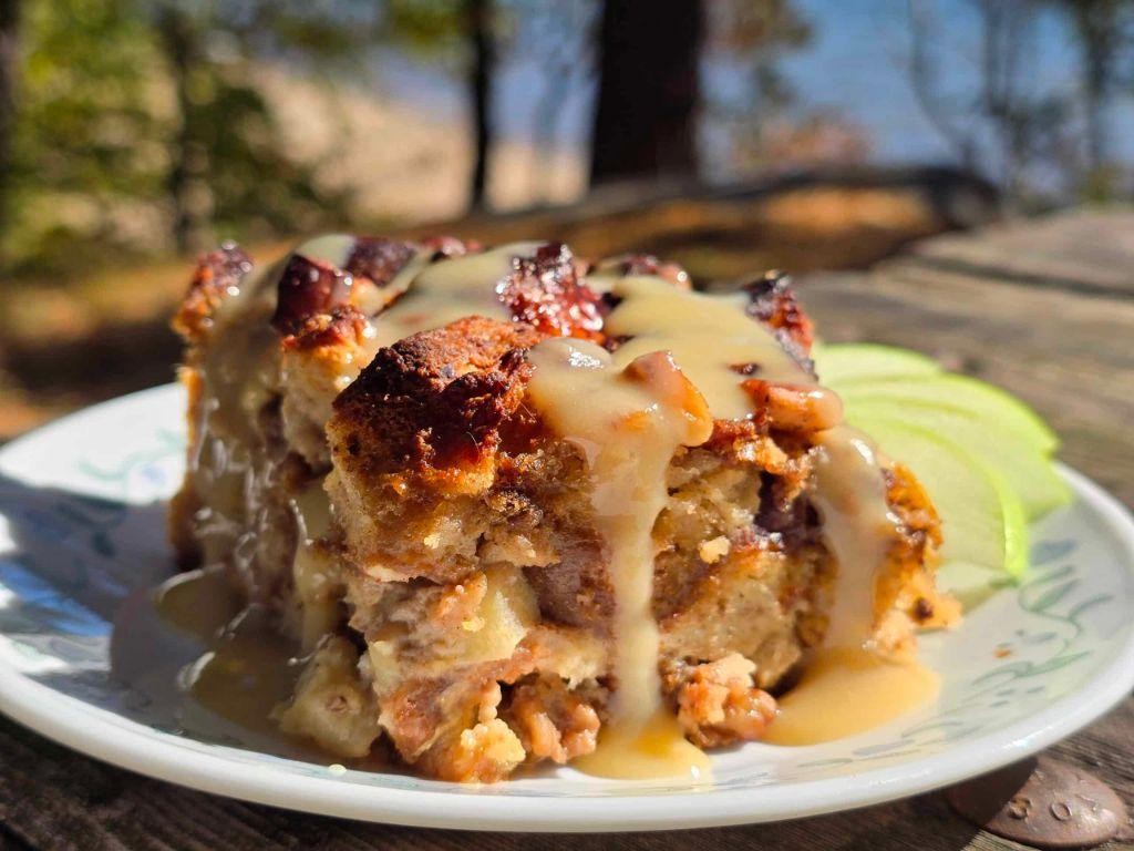 Apple Fritter Bread Pudding