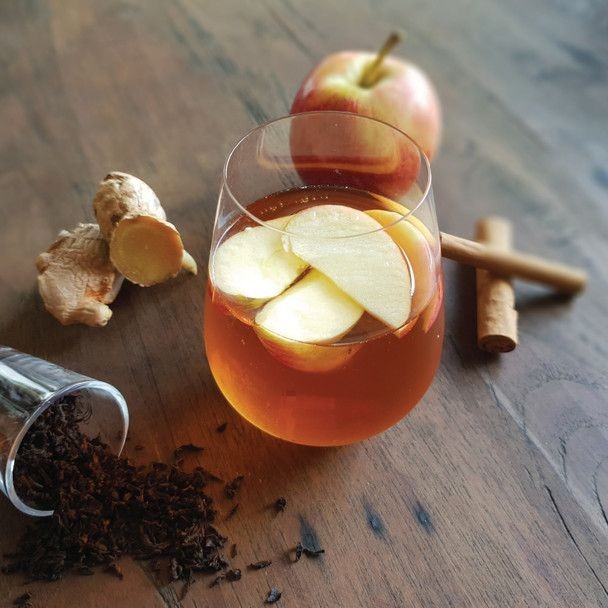 Apple Pie Spiced Hot Herbal Tea