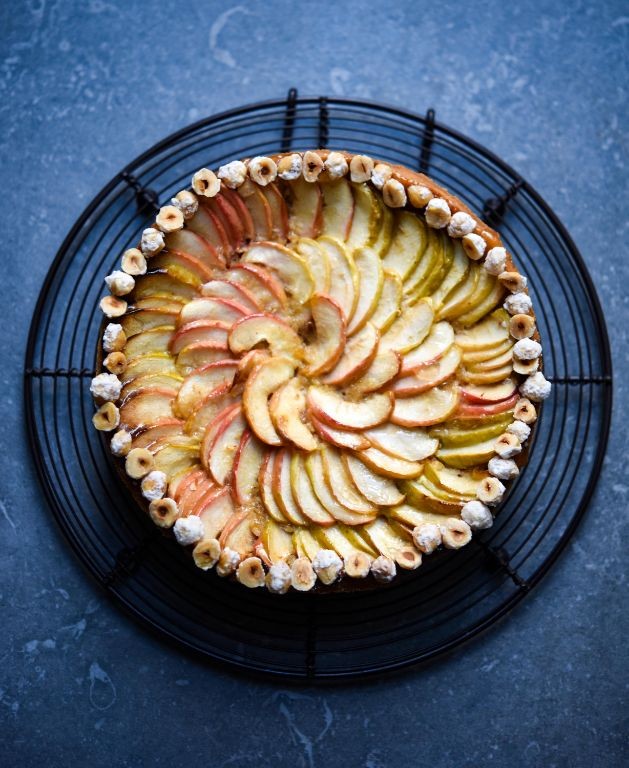 Apple and Hazelnut Tart