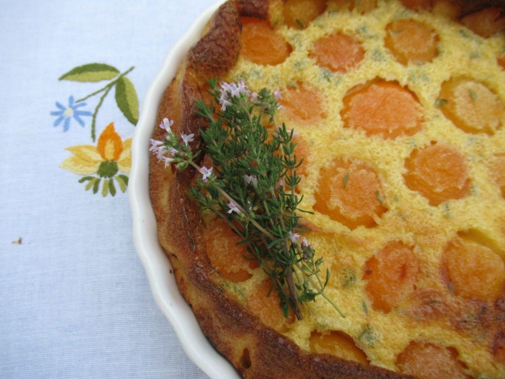Apricot and Thyme Clafoutis