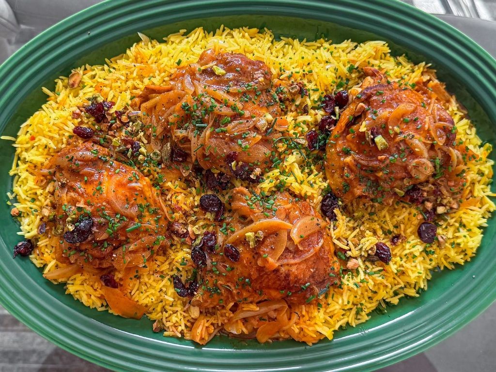 Arabian Spiced Chicken with Saffron Rice