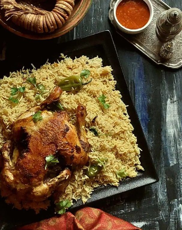 Arabic Chicken Mandi with Fragrant Basmati Rice