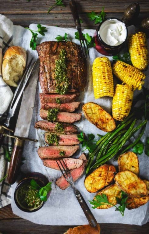 Argentinian Asado Steak with Chimichurri