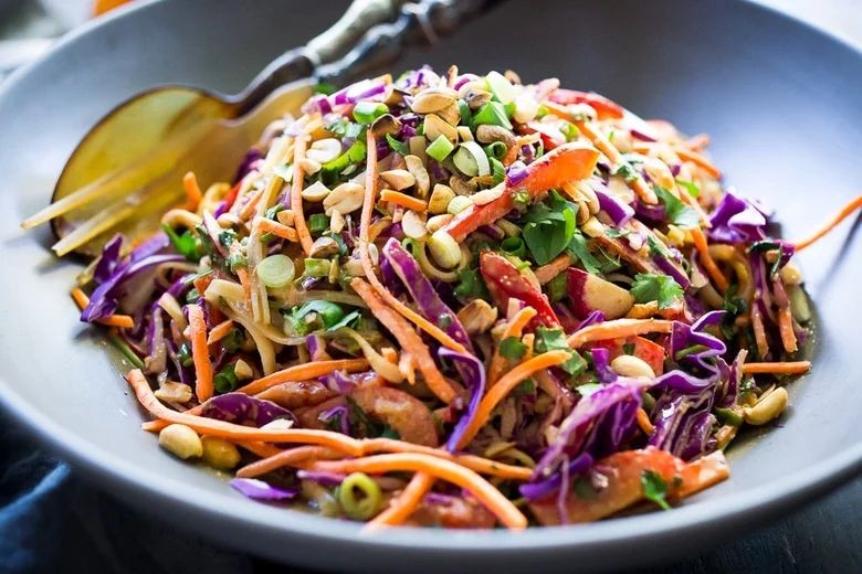 Asian Noodle Salad with Peanut Dressing