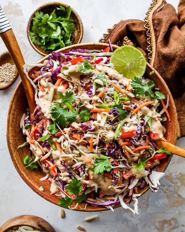 Asian Slaw with Sesame Ginger Dressing