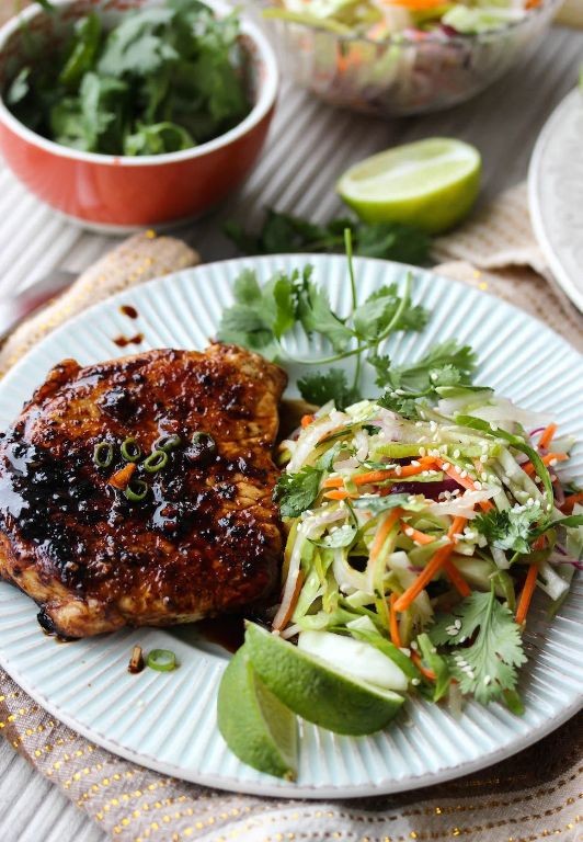 Asian-Inspired Ginger Soy Pork Chops