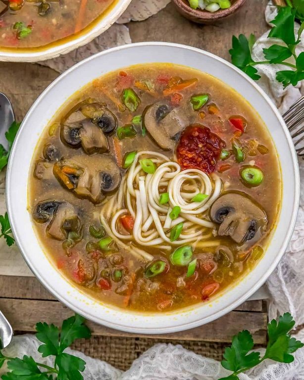 Asian-Inspired Mushroom Soup