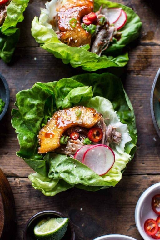 Asian-Style Pork Cushion Lettuce Wraps