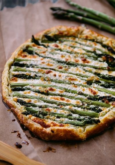 Asparagus and Goat Cheese Galette
