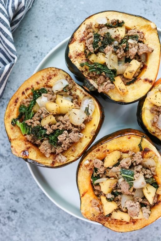 Autumn Harvest Stuffed Acorn Squash