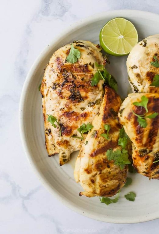 Avocado Lime Grilled Chicken Cutlets