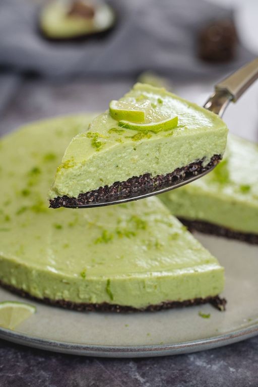 Avocado Lime Tofu Cheesecake