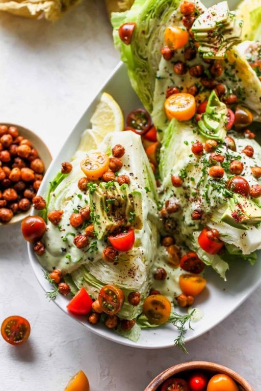 Avocado Ranch Wedge Salad