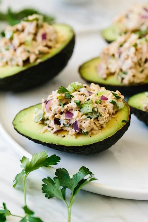 Avocado Stuffed with Tuna Salad