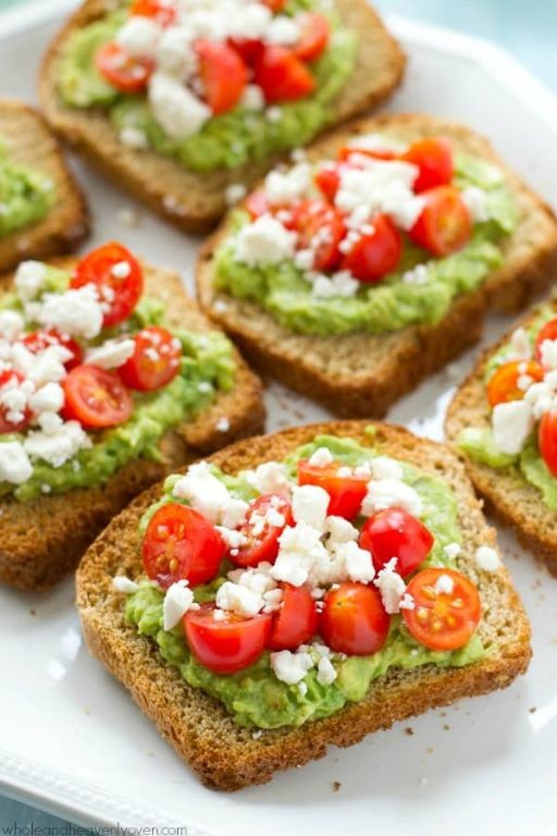 Avocado Toast with Feta and Cherry Tomatoes