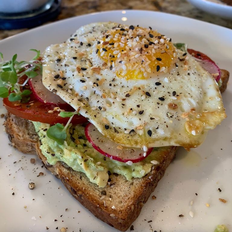Avocado Toast with Fried Garlic