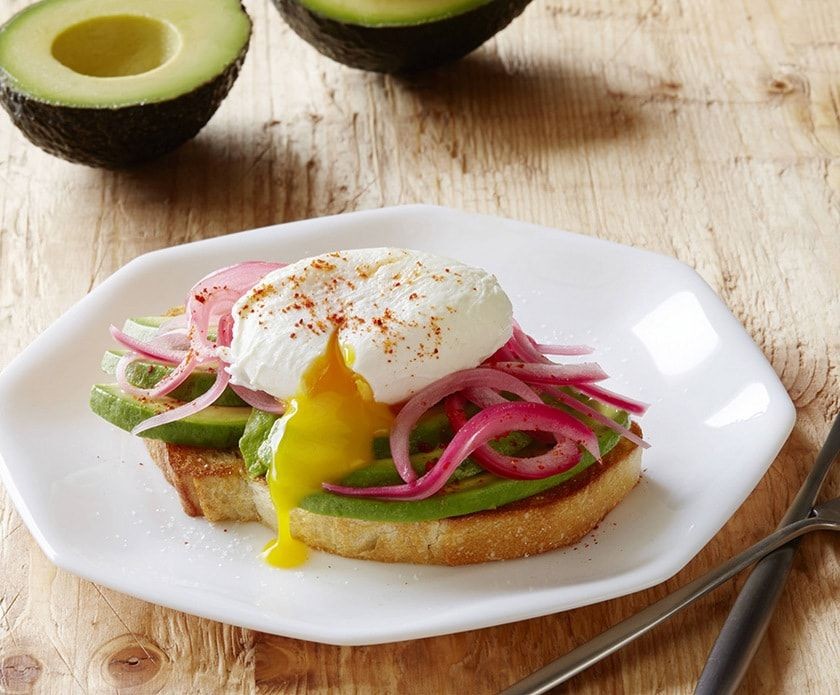 Avocado Toast with Pickled Onions