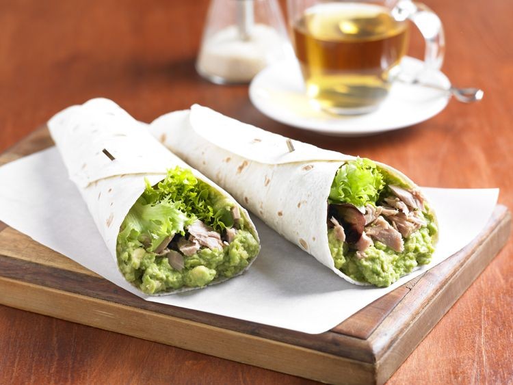Avocado Tuna Salad Wraps