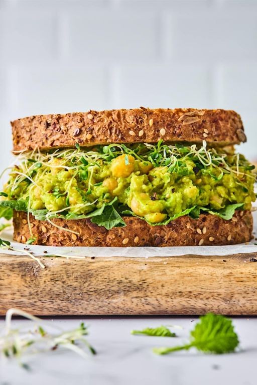 Avocado and Chickpea Salad Sandwiches