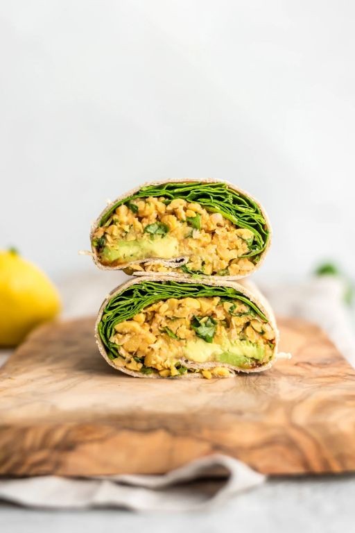Avocado and Chickpea Wrap