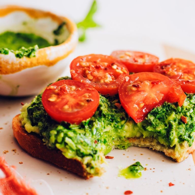 Avocado and Pesto Toast